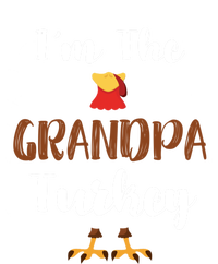 Funny Im The Grandpa Turkey Thanksgiving Family Matching Gift Women's Racerback Tank