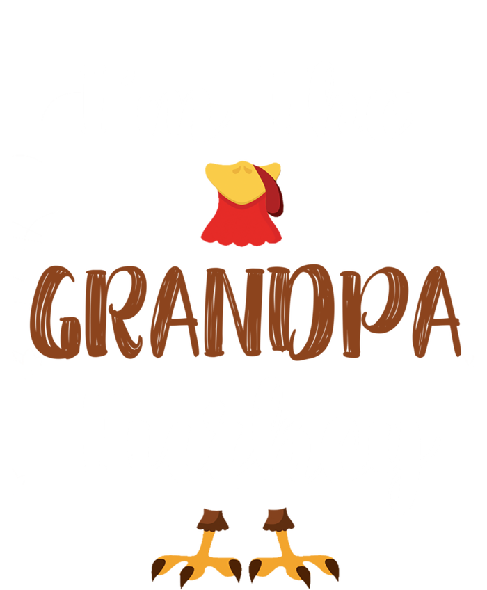 Funny Im The Grandpa Turkey Thanksgiving Family Matching Gift Women's Racerback Tank