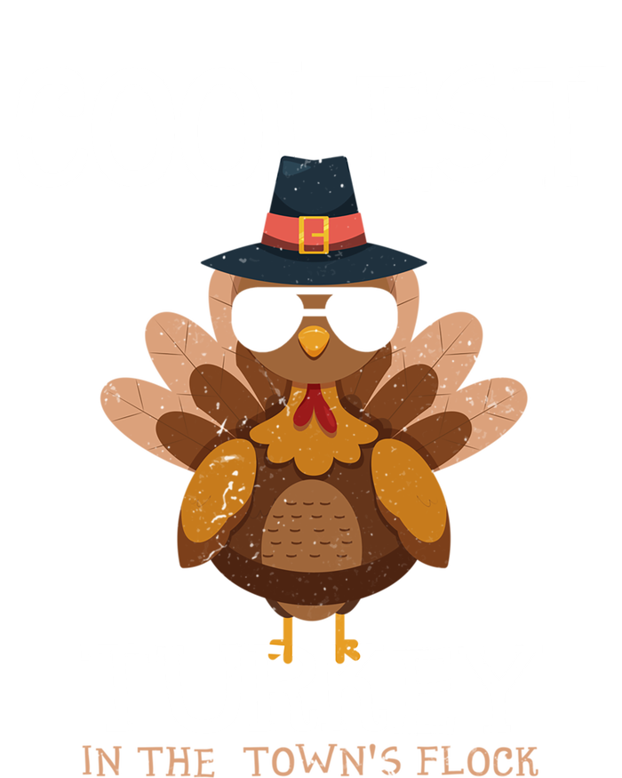 Coolest Turkey In The Towns Flock Thanksgiving Turkey Gift T-Shirt