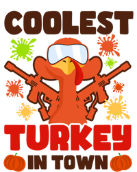 Coolest Turkey In Town Design Thanksgiving Paintball Cool Gift Canvas