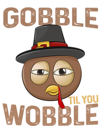 Gobble Til You Wobble Funny Tired Eyes Pilgrim Turkey Face Gift Infant Baby Jersey Bodysuit