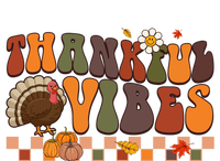 Groovy Thankful Vibes Turkey Pumpkin Fall Thanksgiving Funny Gift Magnet