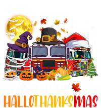 Happy Hallothanksmas Cute Fire Truck Funny Firefighter Gift T-Shirt