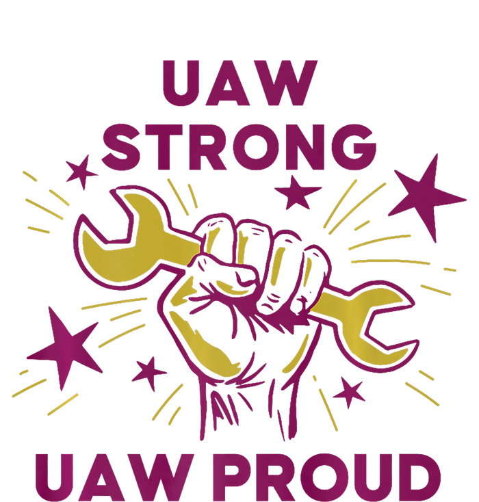 UAW Strong Solidarity UAW Proud Union UAW Laborer Worker V-Neck T-Shirt