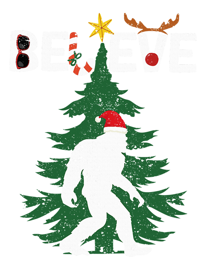 Believe Bigfoot Sasquatch Yeti Santa Hat Christmas Pajamas Mousepad