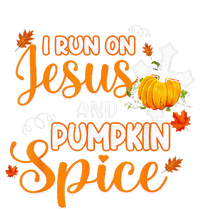 I Run On Jesus And Pumpkin Spice Christian Thanksgiving Women's Long Sleeve Flannel Pajama Set 