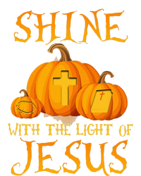 Shine With The Light Of Jesus Christian Halloween Pumpkin T-Shirt