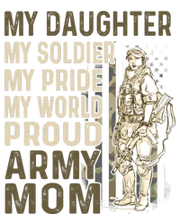 My Daughter My Soldier My Pride My World Army Mother Mom Women's Crop Top Tee