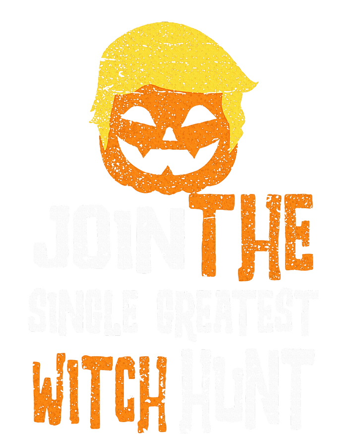 Anti Trump Halloween Pumpkin Join Single Greatest Witch Hunt Women's Fleece Hoodie