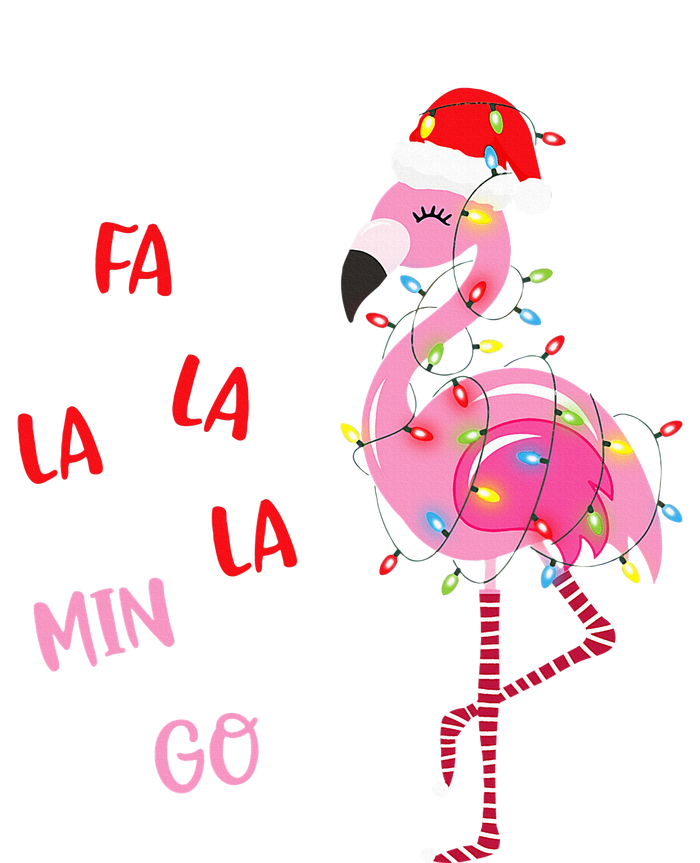 Fa La La Mingo Christmas Flamingo Tree Lights Santa Flamingo T-Shirt