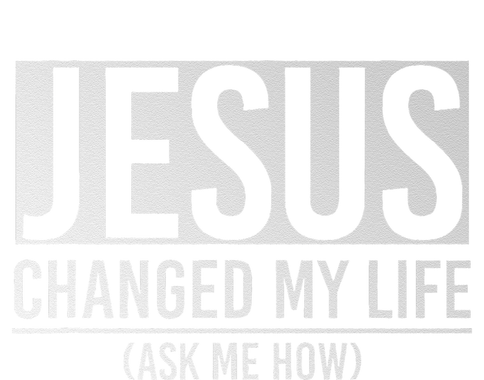 Jesus Changed My Life Ask Me How Jesus Women's Tri-Blend 3/4-Sleeve Raglan Shirt