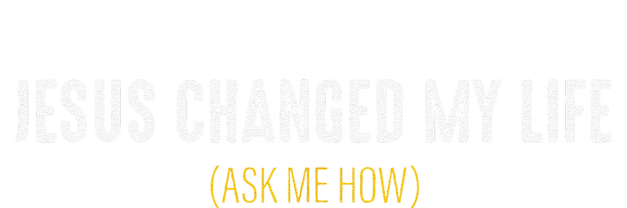 Jesus Changed My Life Ask Me How Sharing Gospel Evangelism Women's V-Neck T-Shirt