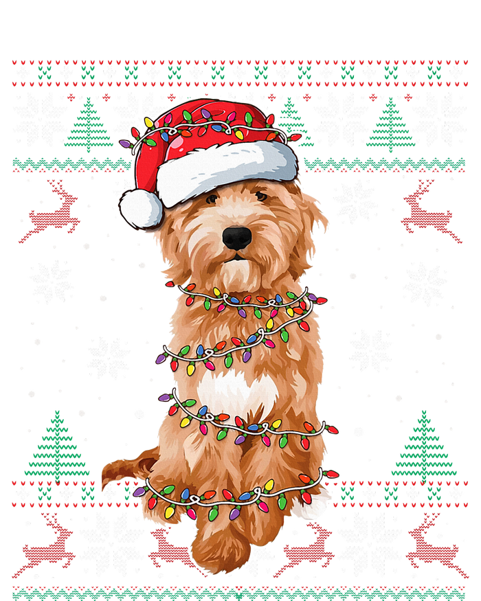 Goldendoodle Christmas Ugly Sweater Funny Dog Lover Xmas 7-Panel Snapback Hat