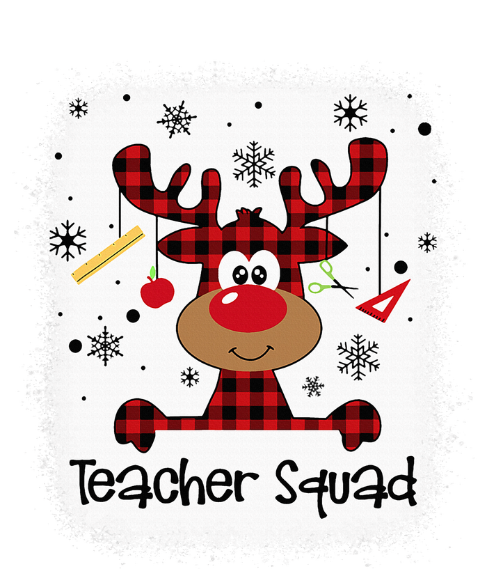 Bleached Teacher Squad Reindeer Funny Teacher Christmas Xmas T-Shirt