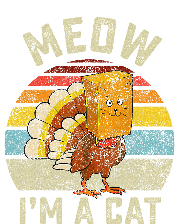 Thanksgiving Funny Turkey Fake Cat Retro Funny Funny T-Shirt