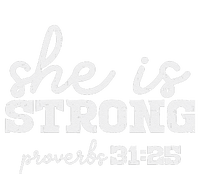 She Is Strong Proverbs Bible God Jesus Christian Gift Women's T-Shirt