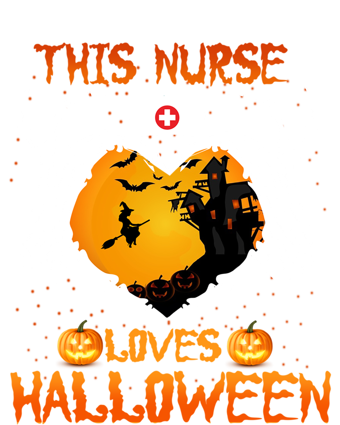 This Nurse Loves Halloween Skeleton Hand Heart Gift Mousepad