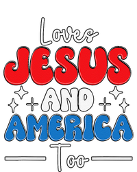 Loves Jesus And America Too For USA Patriotic Christians T-Shirt