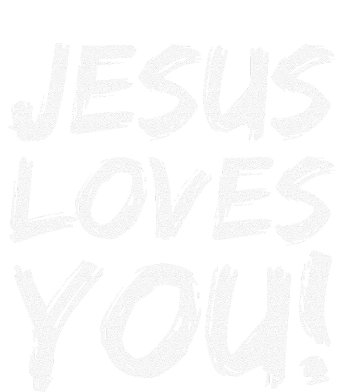 Christian Evangelism Gift For Jesus Loves You! Stripe Pom Pom Beanie