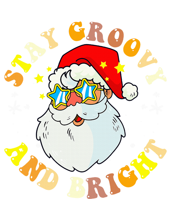 Stay Groovy & Bright Holiday Groovy Retro Christmas Tie-Dye T-Shirt