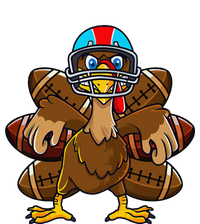 Thanksgiving Turkey Football Player Funny T-Shirt