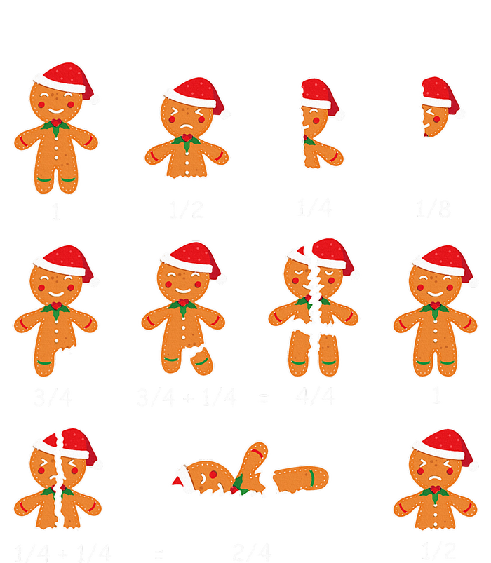 Xmas Cookies Santa Hat Fractions Math Teacher Christmas Toddler Long Sleeve Shirt