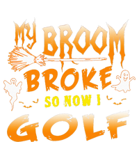 Funny Halloween My Broom Broke So Now I Golf Cooling Performance Long Sleeve Crew