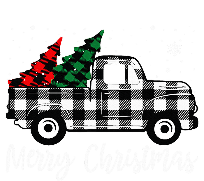 Merry Christmas White Buffalo Plaid Truck Tree Kids Tie-Dye T-Shirt