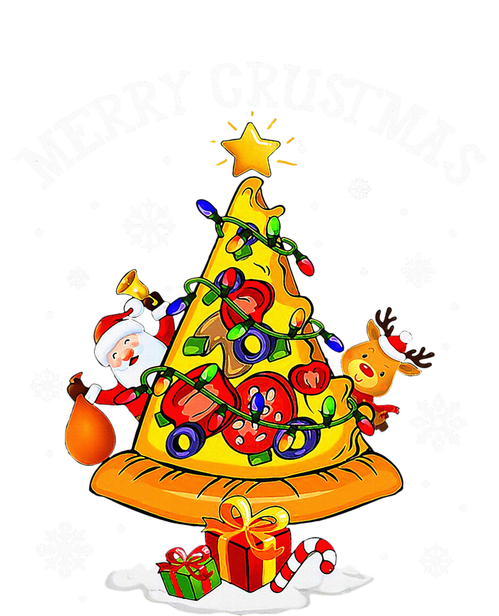 merry crustmas pizza christmas tree xmas T-Shirt