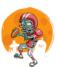 Funny Football Zombie Player Halloween Football Sport Gift Performance Long Sleeve Polo