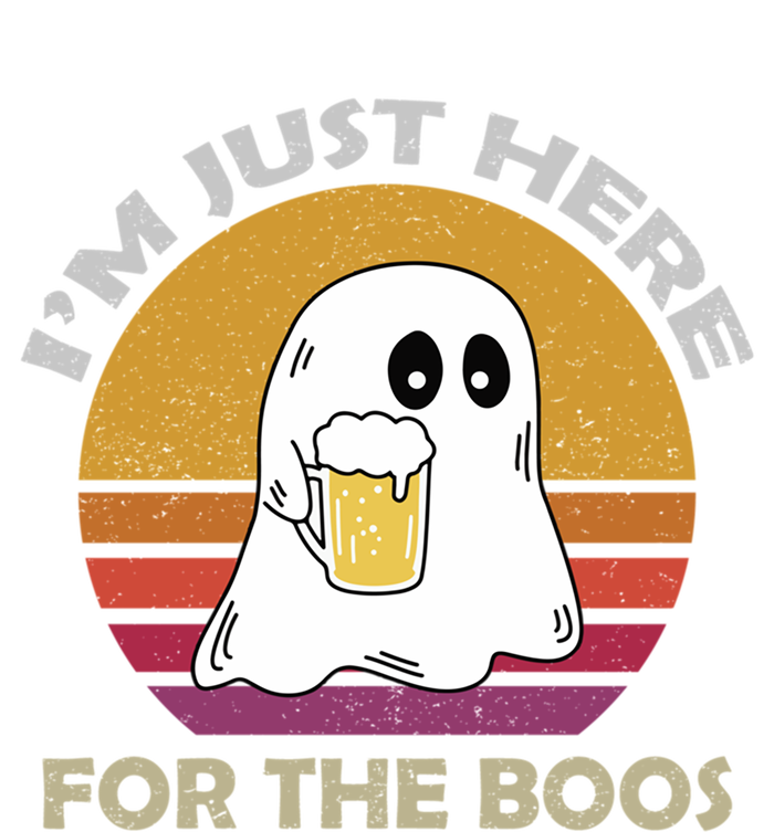 Vintage Im Just Here For The Boos Halloween Beer Lovers Gift Women's V-Neck T-Shirt