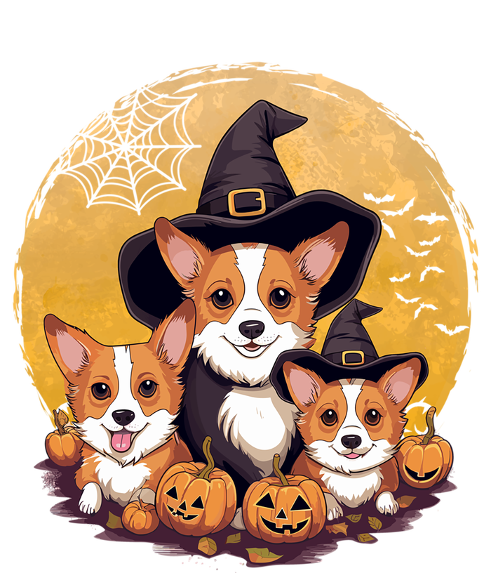 Welsh Corgi Witch HowlOWeen Pawsome Pumpkin Halloween Gift Sustainable Knit Beanie