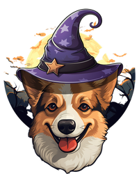 Witch Corgi Artwork Funny Halloween Corgi Gift Magnet