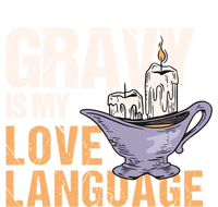 Gravy Is My Love Language Funny Thanksgiving Cute Gift Full-Length Apron With Pockets