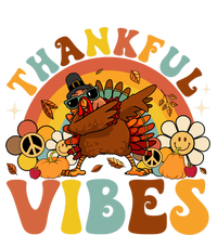 Groovy Thankful Vibes Dabbing Turkey Autumn Thanksgiving Gift Sweatshirt Cinch Pack Bag