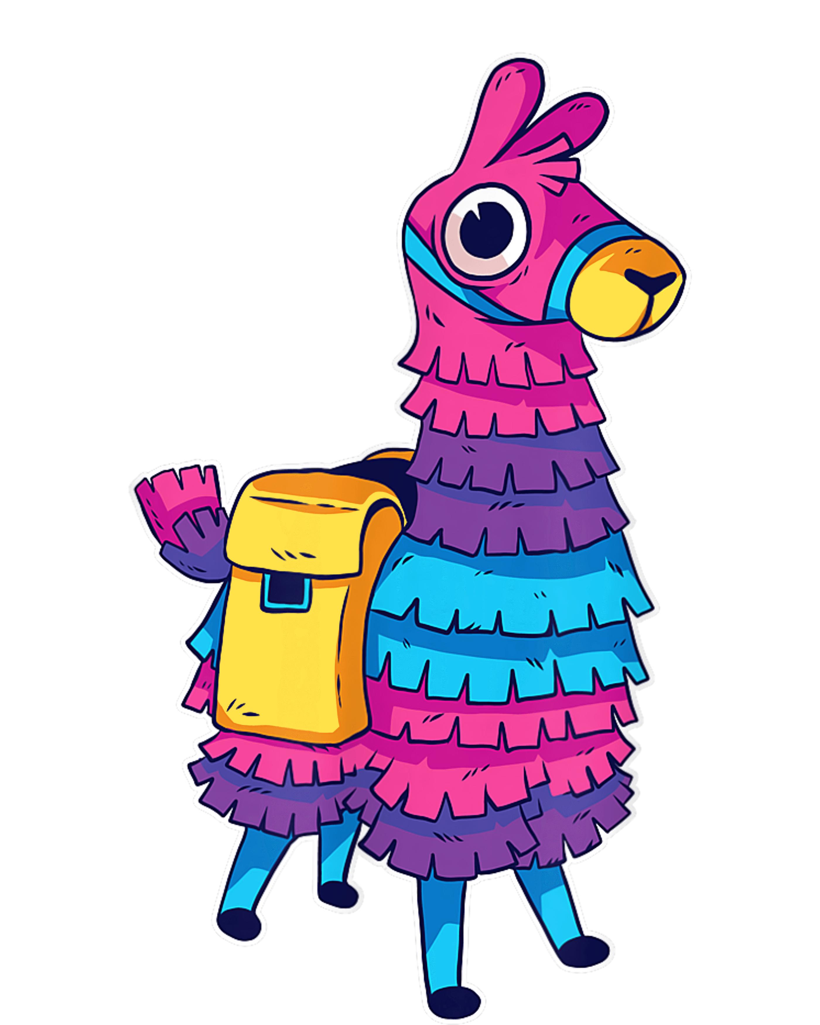 Funny Loot Llama Pinata With Yellow Saddlebag 12 oz Stainless Steel Tumbler Cup