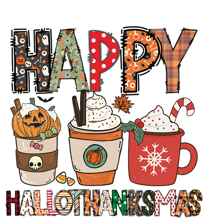 Happy Hallothanksmas Cute Coffee Pumkin Cool Gift T-Shirt