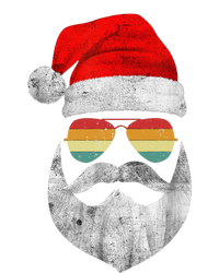 Cool Santa Claus Face With Sunglasses & Hat Beard Christmas T-Shirt