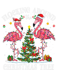 Flocking Around Christmas Tree Flamingo Santa Xmas Pajama Sustainable Beanie