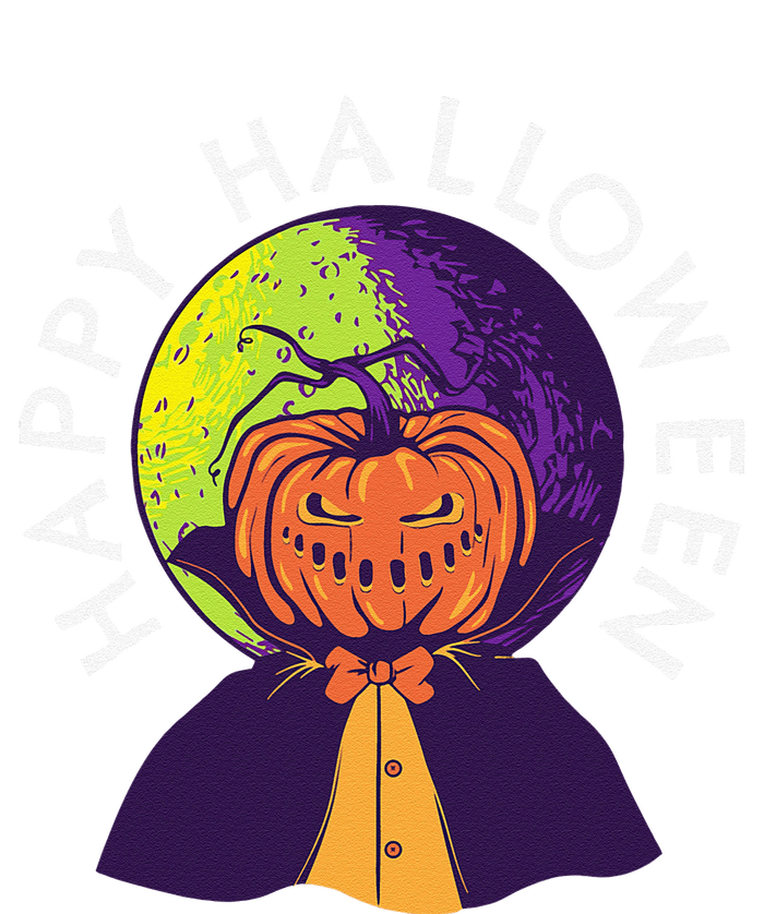 Happy Halloween Spooky Pumpkin Head In Full Moon T-Shirt