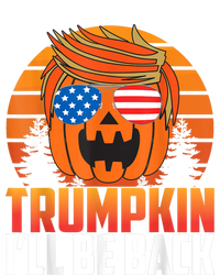 Ill Be Back Trumpkin Trump Halloween Party Costume 2024 Dry Zone Grid Polo