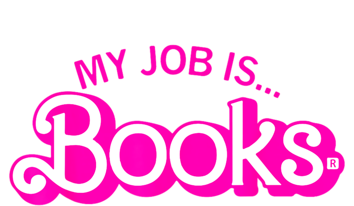 My Job Is Books Retro Pink Funny Reading Books T-Shirt