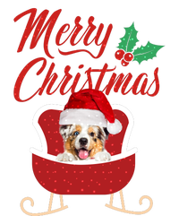 Aussie Dog Merry Christmas Design For The Holiday Season! Cooling Performance Long Sleeve Crew