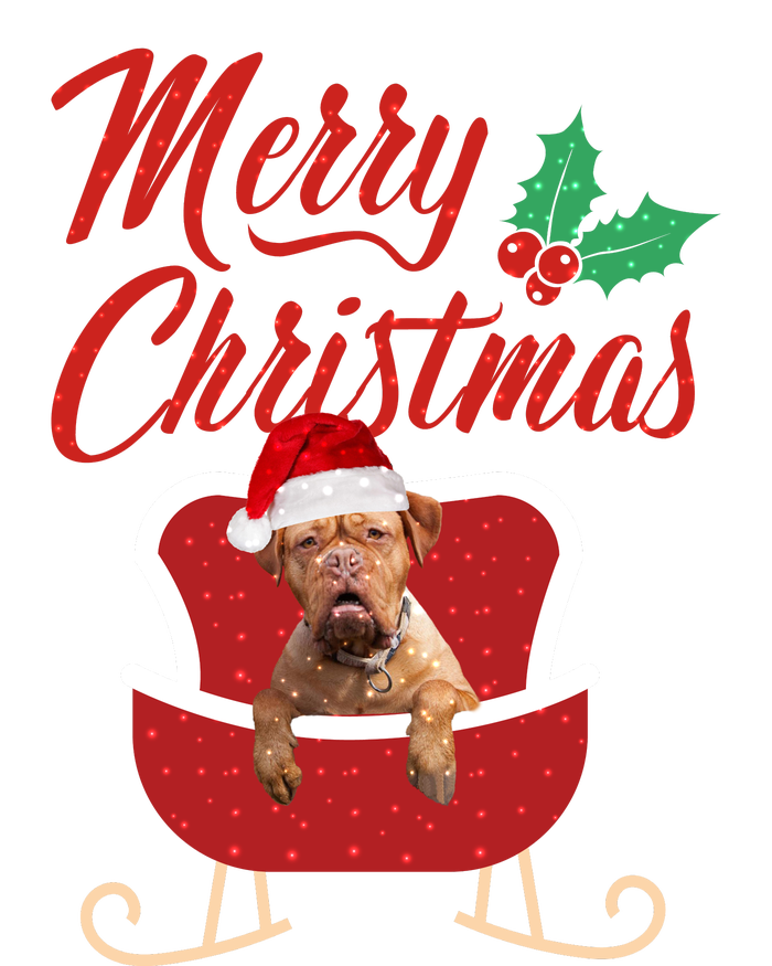 Bordeaux Dog Merry Christmas Design For The Holiday Season! T-Shirt