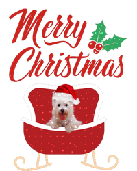 Westie Dog Merry Christmas Design For The Holiday Season! Platinum Collection Golf Towel