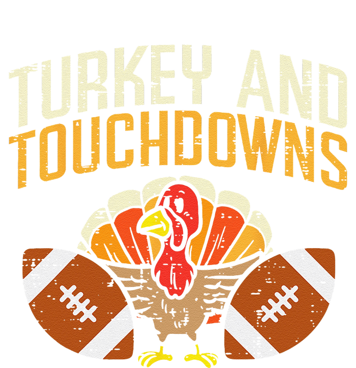 Turkey And Touchdowns American Football Thanksgiving Season T-Shirt