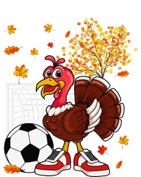 Turkey Playing Soccer Thanksgiving Player Coach Fall Lover T-Shirt