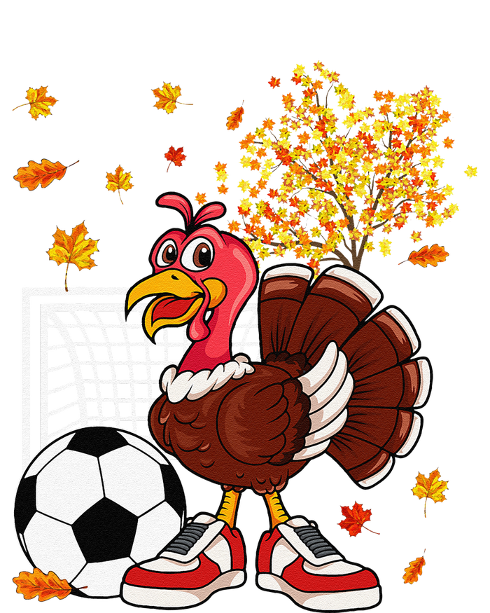 Turkey Playing Soccer Thanksgiving Player Coach Fall Lover T-Shirt