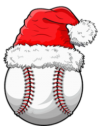 Christmas Baseball Ball Santa Hat Funny Sport Xmas T-Shirt