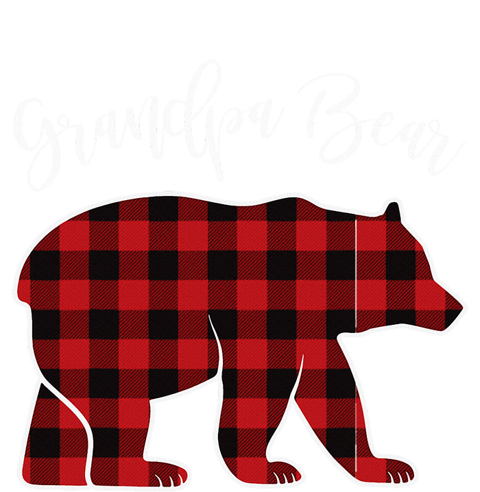 Grandpa Bear Pajama Red Buffalo Xmas Funny Family Christmas T-Shirt